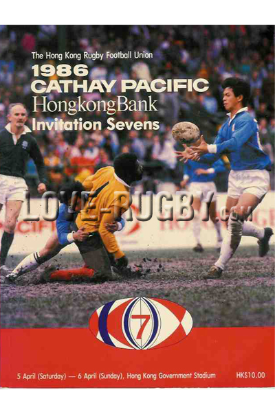 1986-Hong Kong 7s  Rugby Programmes